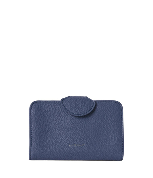 FLOATSM Small Vegan Wallet - Grain | Color: Blue - variant::blueberry