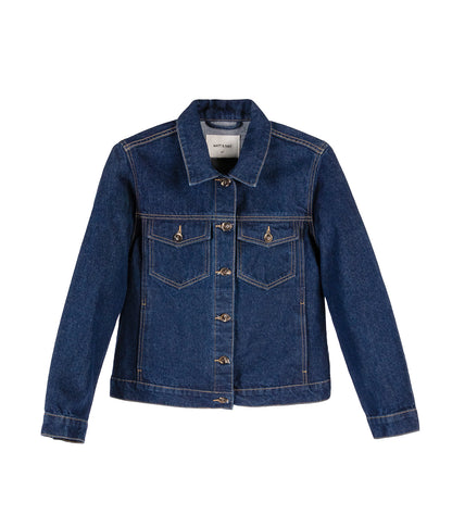 CORIO Women's Vegan Jacket | Color: Dark blue - variant::dark blue