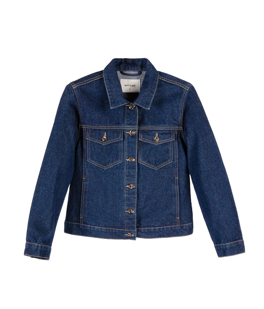 CORIO Women's Vegan Jacket | Color: Dark blue - variant::dark blue