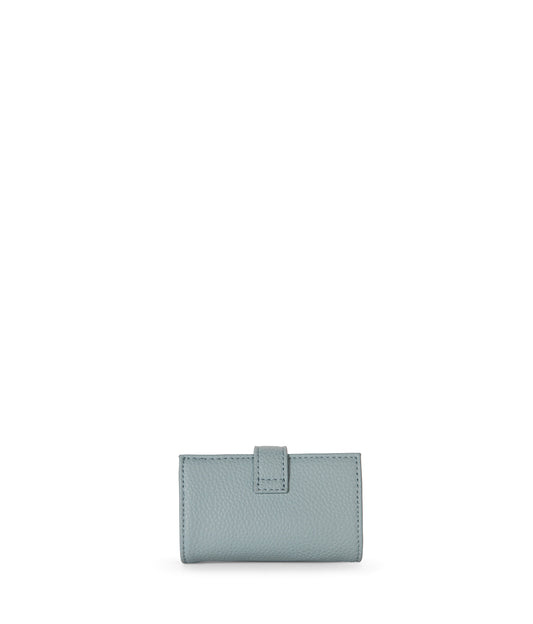 CREPE Vegan Accordion Card Holder – Grain | Color: Aquamarine - variant::aquamarine