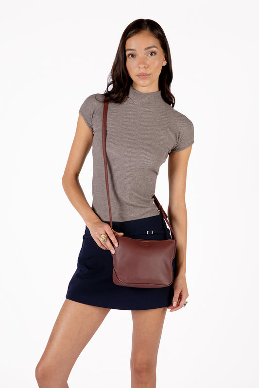 SAM Vegan Crossbody Bag - Grain | Color: Aquamarine - variant::aquamarine