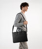 BELEM Vegan Briefcase - Grain | Color: Black - variant::black