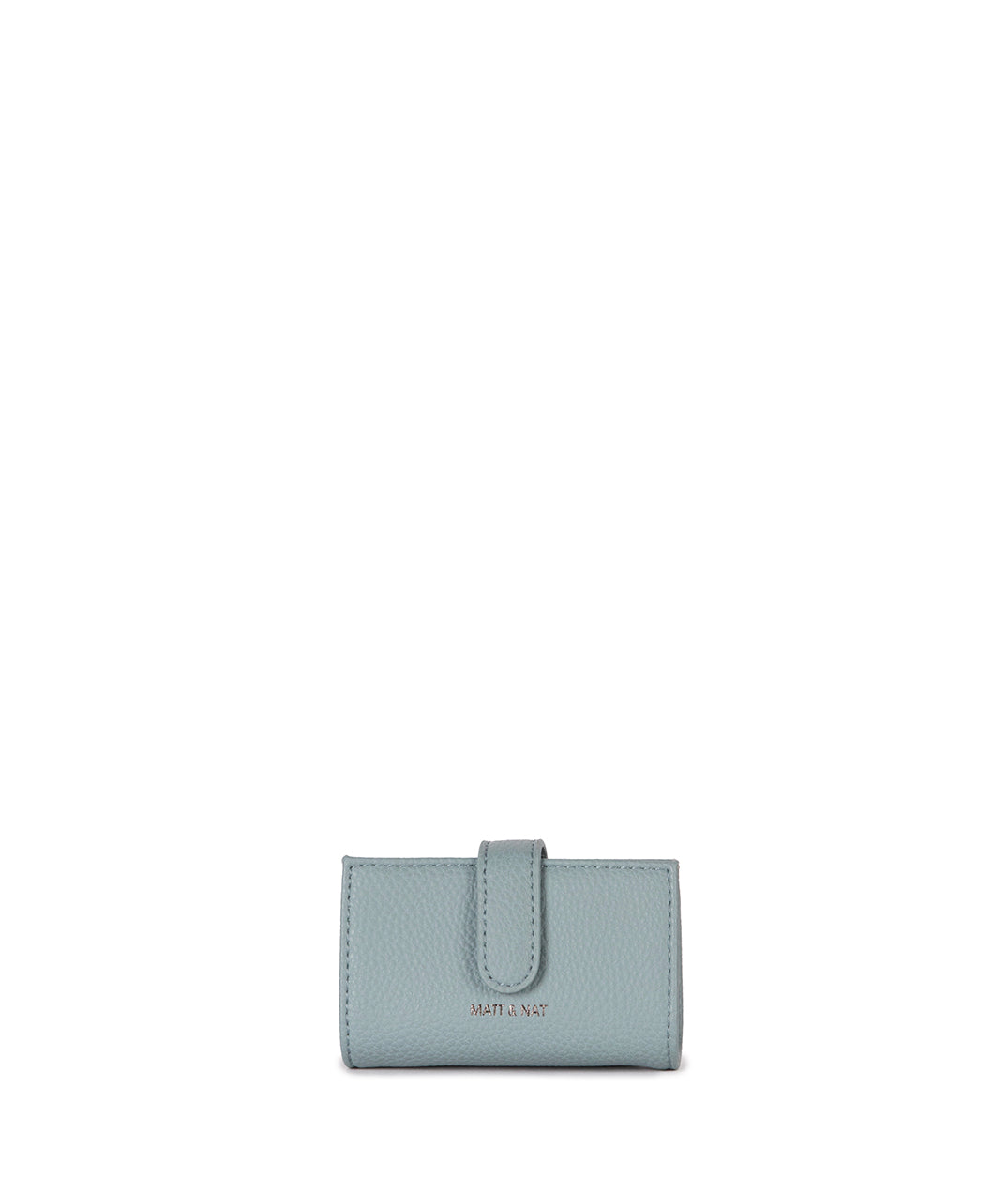 CREPE Vegan Accordion Card Holder – Grain | Color: Aquamarine - variant::aquamarine