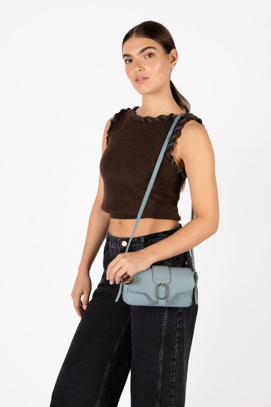 ISABELLE SM Vegan Crossbody Bag – Grain | Color: Olivine - variant::olivine