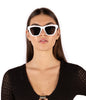 LIDIA Classic Sunglasses | Color: White - variant::white