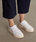 MARCI Women's Vegan Sneakers | Color: White, Bronze - variant::whibro