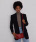 TRIPLET Vegan Crossbody Bag - Loom | Color: Red - variant::plum