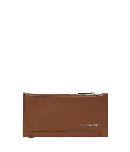 JESSE Slim Vegan Wallet - Arbor | Color: Tan - variant::pecan
