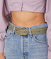 NEIL Women's Vegan Leather Belt | Color: Beige - variant::soy