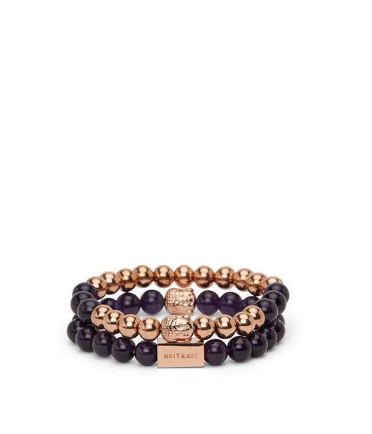 CALMING  Bead & Charm Bracelet | Color: Purple - variant::purple