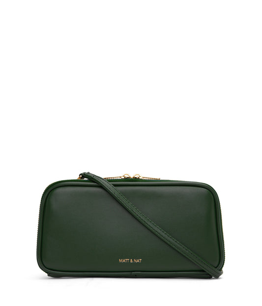 OLIV Vegan Crossbody Wallet - Loom | Color: Green - variant::vineyard