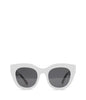 KAZ Cat-Eye Sunglasses | Color: White - variant::whismo