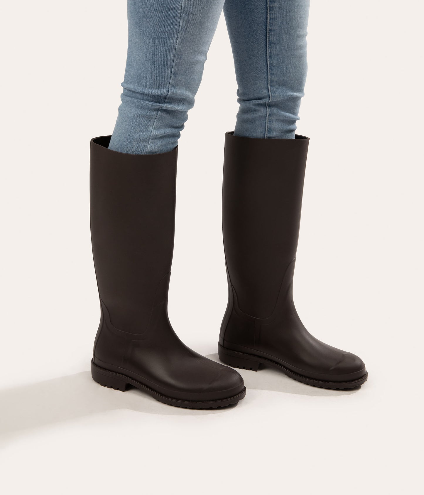 OTOKI Women's Tall Vegan Rain Boots | Color: Beige - variant::soy