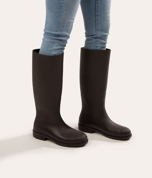 OTOKI Women's Tall Vegan Rain Boots | Color: Beige - variant::soy