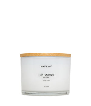 Life Is Sweet Large Soy Candle