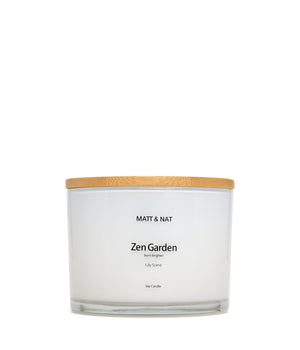 Zen Garden Large Round Candle