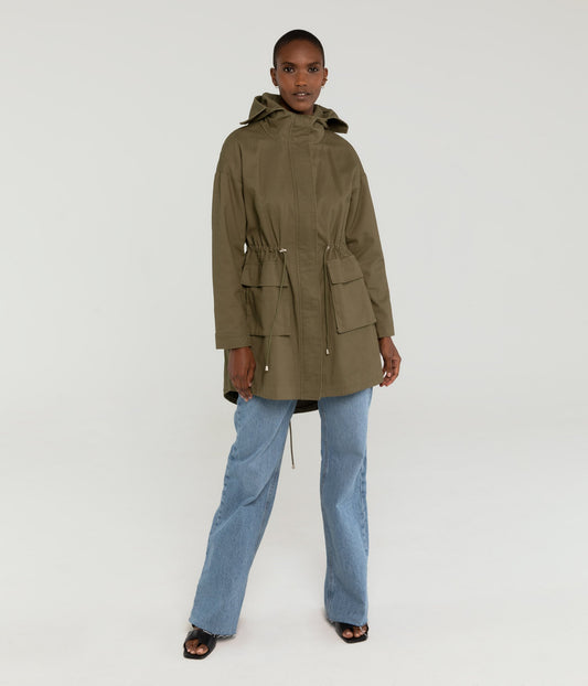 MILIN Women’s Utility Jacket | Color: Green - variant::olive