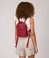CAROSM Small Vegan Backpack - Loom | Color: White - variant::tapioca