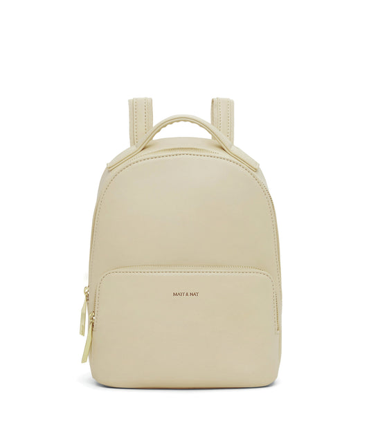 CAROSM Small Vegan Backpack - Loom | Color: White - variant::tapioca