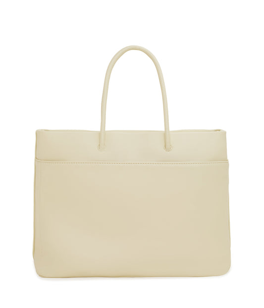 LILET Vegan Diaper Bag - Loom | Color: White - variant::tapioca