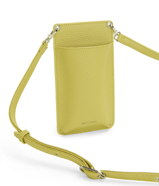 CUE Vegan Crossbody Phone Bag - Purity | Color: Green - variant::pear