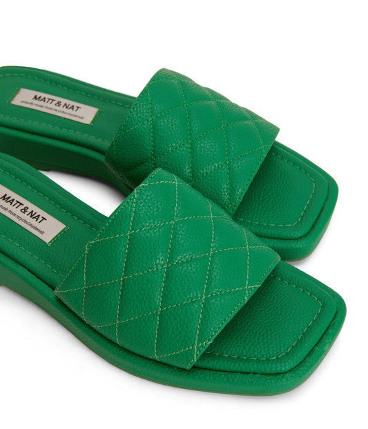 BRIE  Women's Vegan Sandals | Color: Green - variant::green
