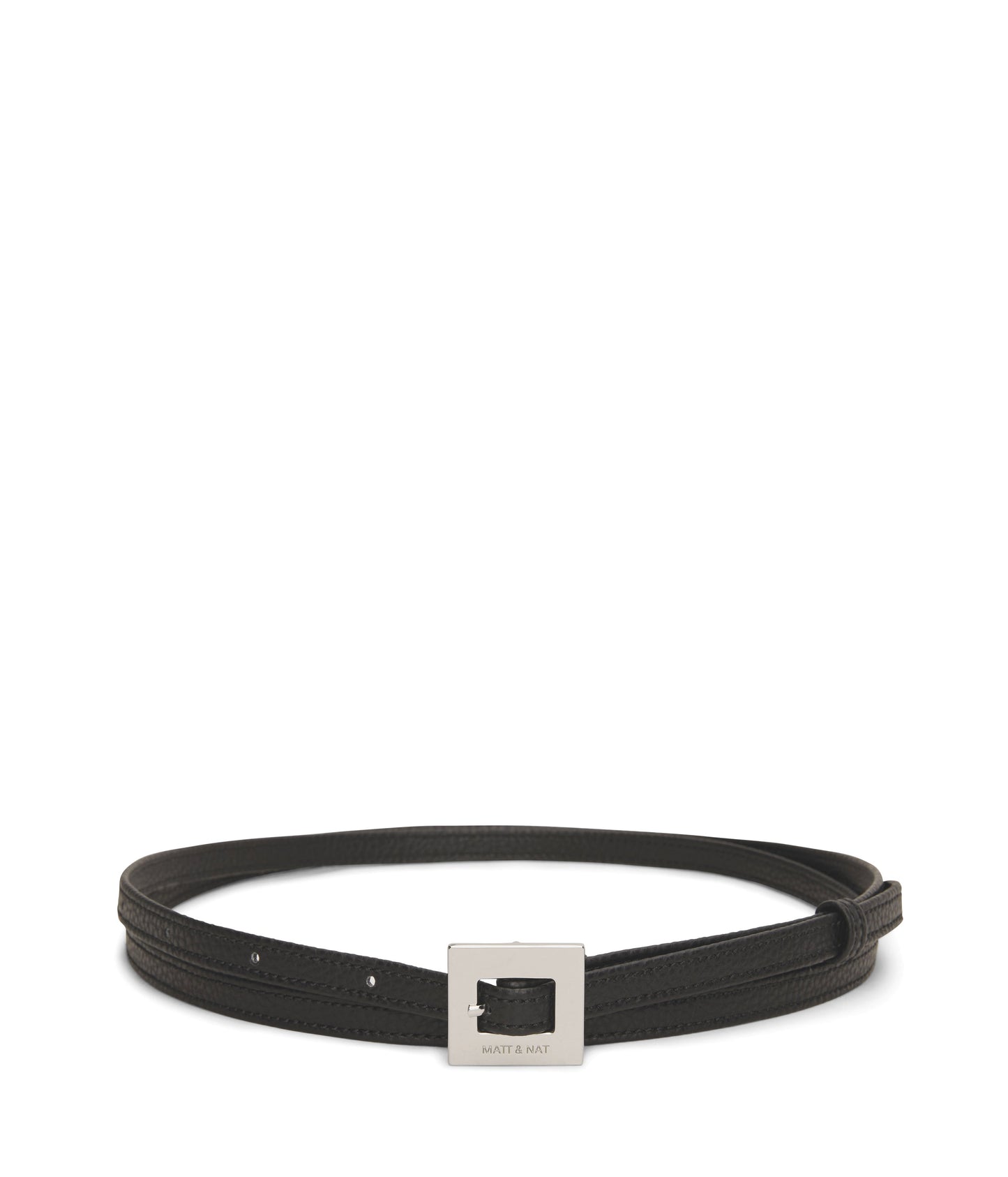 PATH Vegan Leather Waist Belt | Color: Black - variant::black