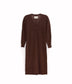 FRANEK Long sleeve button front longline cardigan | Color: Brown - variant::brown